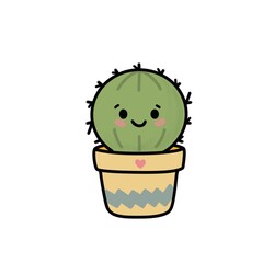 Cute Round Cactus Plant