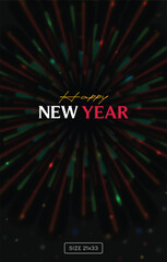 abstract fireworks illustration on black background