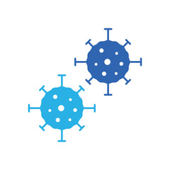 Obraz premium Icon a virus, isolated against a clean background.