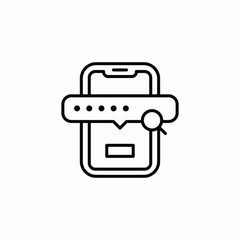 phone search icon sign vector