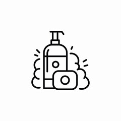 soap liquid foam icon sign vector