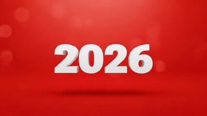 happy new year, new year's eve, silvester, new year, sparklers celebration greeting card, new year card - Year 2026 in sparkler font and firework fireworks pyrotechnic, on blue night sky background