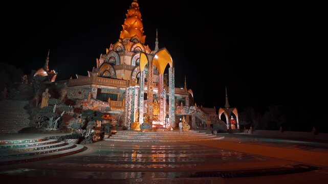 Thailand Temple Wat Phra That Pha Sorn Kaew Thailand Most Recognizable Landmark and popular travel destination in Asia 4K