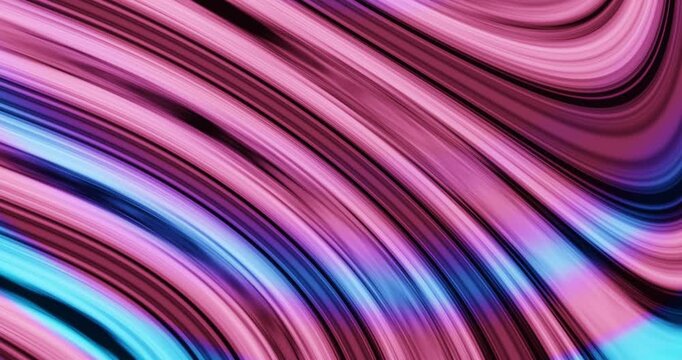 Abstract motion background featuring flowing curved lines in pink, purple, and blue hues. Soft streaks create a dynamic wave-like effect with glossy highlights and fluid movement.