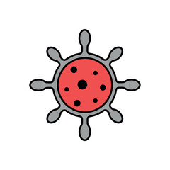 Icon a pathogen, isolated against a clean background.