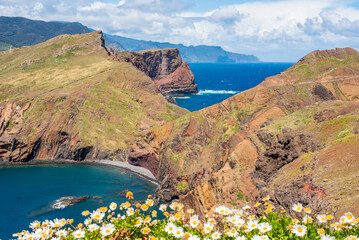 Scenic coastal view at Ponta de Sao Lourenco, Madeira