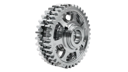 Metal Gear Isolated on White Background