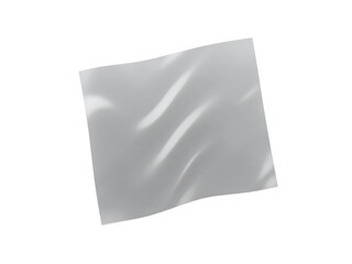 White and crumpled paper and plastic bags isolated on a blank background