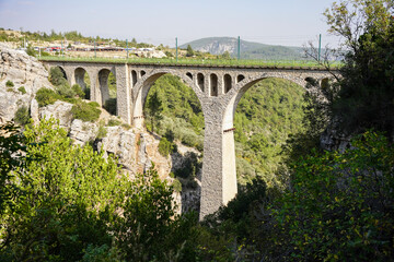 Fototapeta premium Varda Bridge in Adana, Turkiye