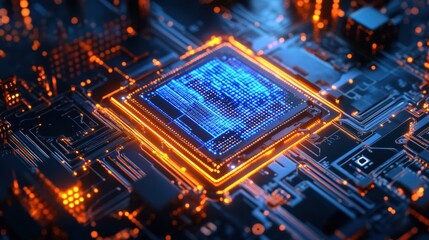 AI-powered Quantum Chip with Holographic Data Projection