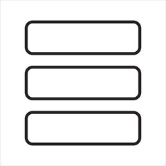 Obraz premium Website navigation hamburger menu icons set. Sandwich icon. Icon symbol for more, list, application menu. Vector file button design.