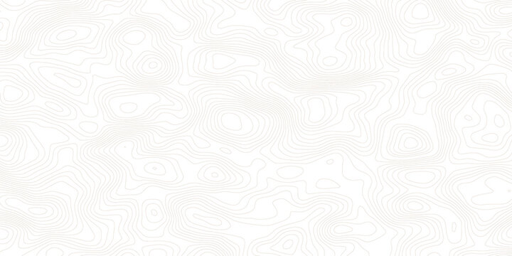 Abstract topographic contours map background. Topography white wave lines vector background. Topographic map Patterns, Topographic map and place for texture. Wavy curve lines banner design.	
