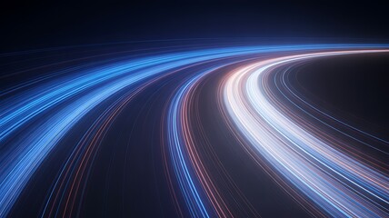 High-Speed Digital Light Trails Abstract Background