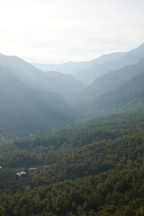 Fototapeta premium The view of Goynuk canyon from Ali mountain, Beldibi, Antalya region, Turkey 