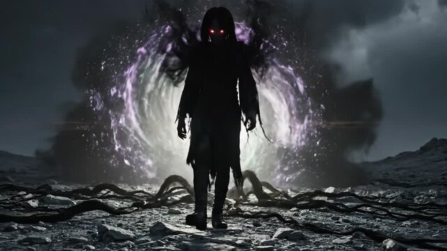 Dark Entity Emerges - A Haunting Visual Journey.