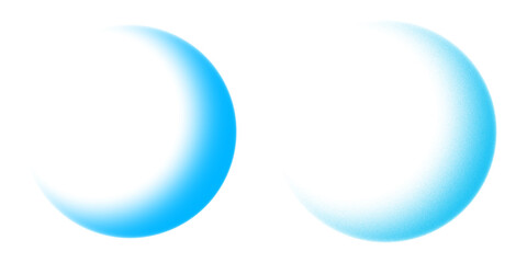 Transparent celestial bright blue gradient orb overlay with soft glowing light sphere planet and modern circular moon inspired