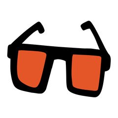 3d glasses isolated on white