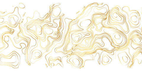 Fototapeta premium Elegant Abstract Topographic Landscape in Luxurious Golden Tones — A Sophisticated Vector Illustration Design on a Clean White Background. 