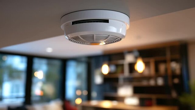 Smoke detector device, fire alarm equipment, home safety installation, residential protection measure, ceiling mounted system, security warning device, emergency detection tool, de