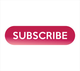 Modern Vector Subscribe Button Icon Set For Video Streaming Social Media And Website Design