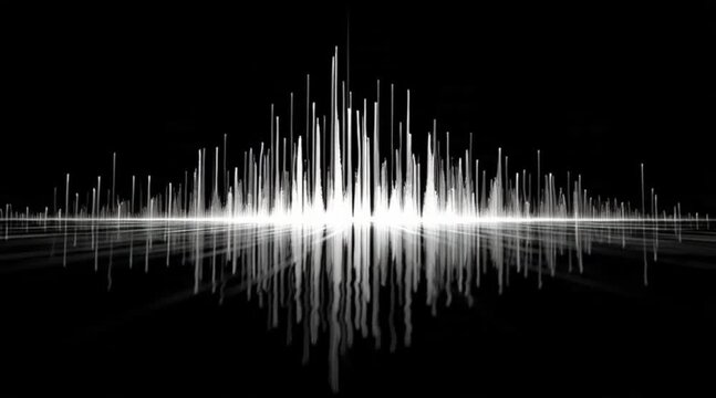 black white sound wave abstract background
