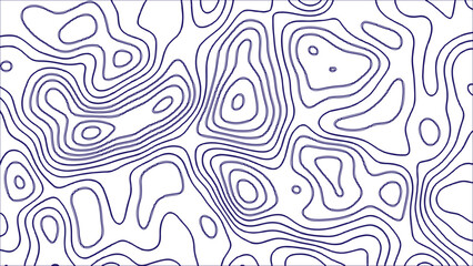 Fototapeta premium Minimal Topographic Map Pattern. Abstract Contour Line Background with Grid and Elevation Curves for Geography, Navigation, Outdoors, Adventure, and Modern Graphic. Seamless Terrain Elevation.