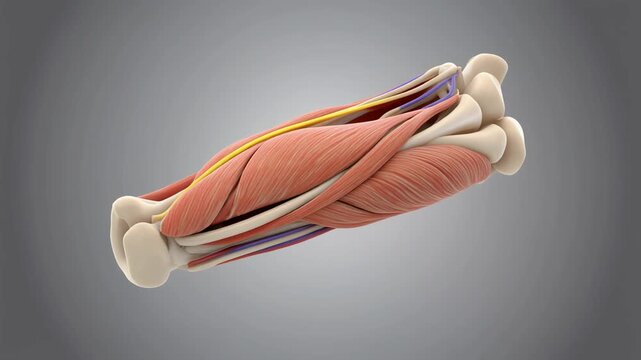 3D Anatomy Animation of the Human Supinator Tendon and Lateral Epicondyle