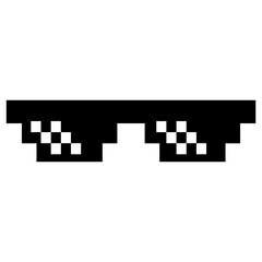 Pixel Glasses Meme Sunglasses Illustration