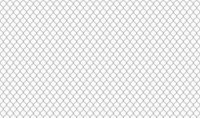 Chain link fence or wire mesh vector illustration. Seamless pattern designed to be tiled horizontally and vertically, making it ideal for large backgrounds, textures, or fill patterns.
