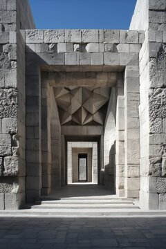 cyclopean stone gateway with precision joints