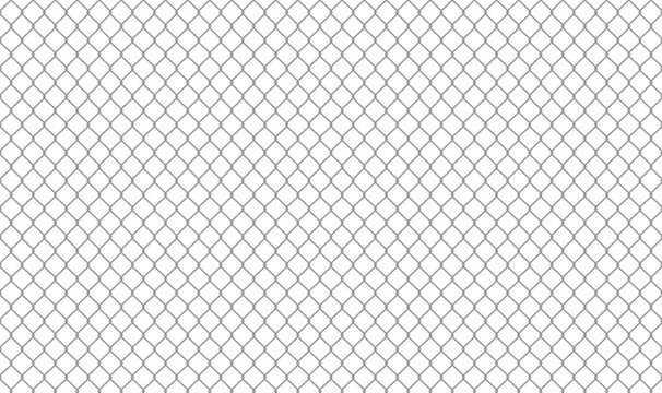 Chain link fence or wire mesh vector illustration. Seamless pattern designed to be tiled horizontally and vertically, making it ideal for large backgrounds, textures, or fill patterns.