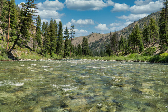 middle fork of salmon river idaho landscape river - Powered by Adobe