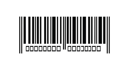 A striking barcode image with numerical details a bold silhouette