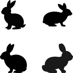 Black Bunny Icons