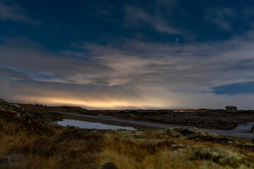 Sunlight over the clouds