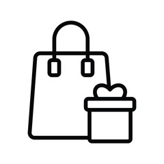 Shopping gift offer icon