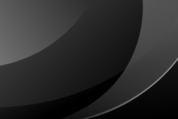 Abstract background Black and gray curve shape with technology concept for template, poster, wallpaper, flyer design. Vector illustration	