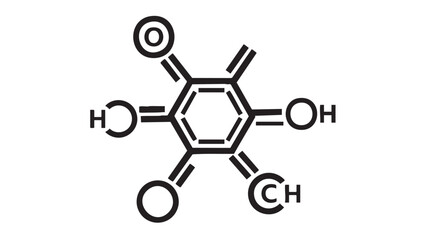 Chemical Structure of Organic Compound Illustration