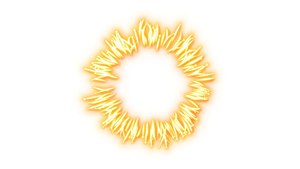 Gold Magic Particle Explosion &ndash; Transparent Background