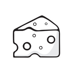 Cheese Line Art Icon
