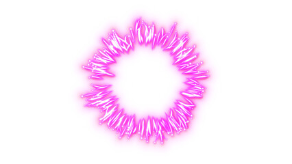 Purple Magic Particle Explosion &ndash; Transparent Background