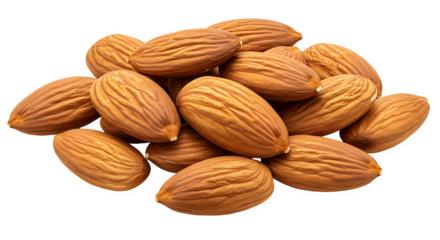 Almonds isolated on transparent background, lipart, Graphic, Illustration, Design, Nuts, Groundnuts, Legumes, Peanuts icon, Roasted peanuts, Snack, Nutritional, Protein, Healthy snack