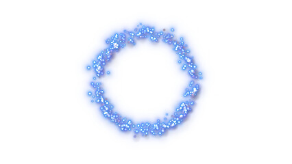Blue Magic Particle Explosion &ndash; Transparent Background