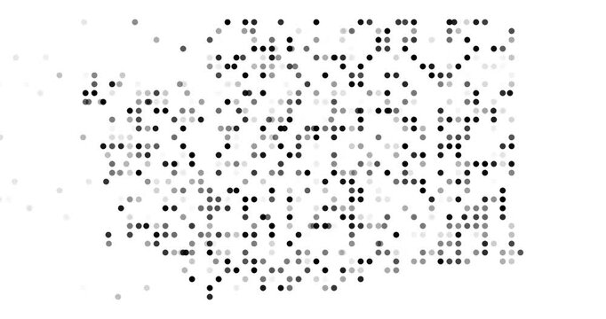 Abstract Particle Motion Building the Washington State Map