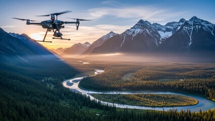 ski resort in the morning
