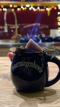 Feuerzangenbowle at the Christmas market

