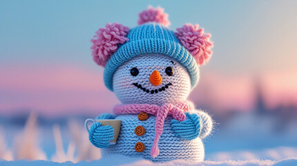 Adorable snowman adding festive charm