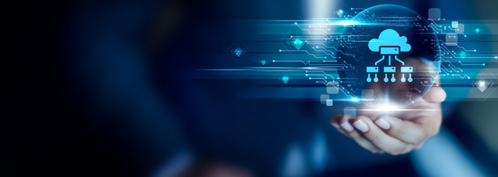 Edge Computing concept, Businessman hold Edge Computing icon. real-time processing, reduced latency, smart devices, data optimization, faster analytics, distributed computing