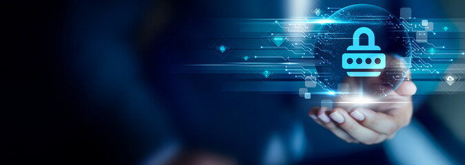 Secure Coding concept, Businessman hold Secure Coding icon. safe programming, vulnerability reduction, code protection, threat defense, quality practices, secure development