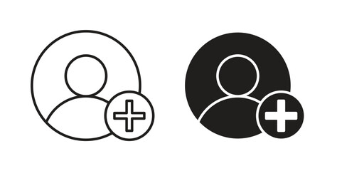 Follower icons pack. icon for web design isolated on white background